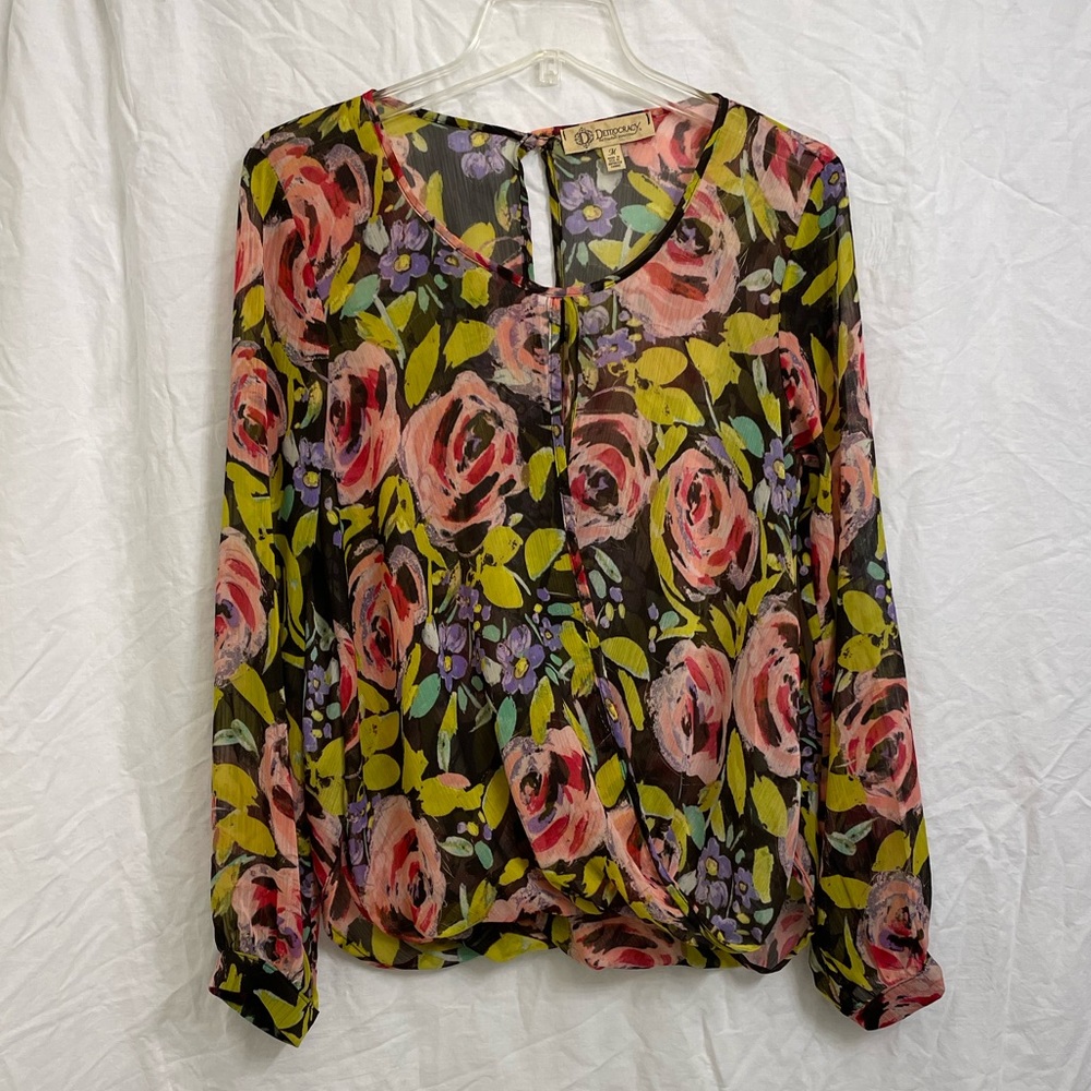 Ladies DEMOCRACY Blouse. Size Medium.
